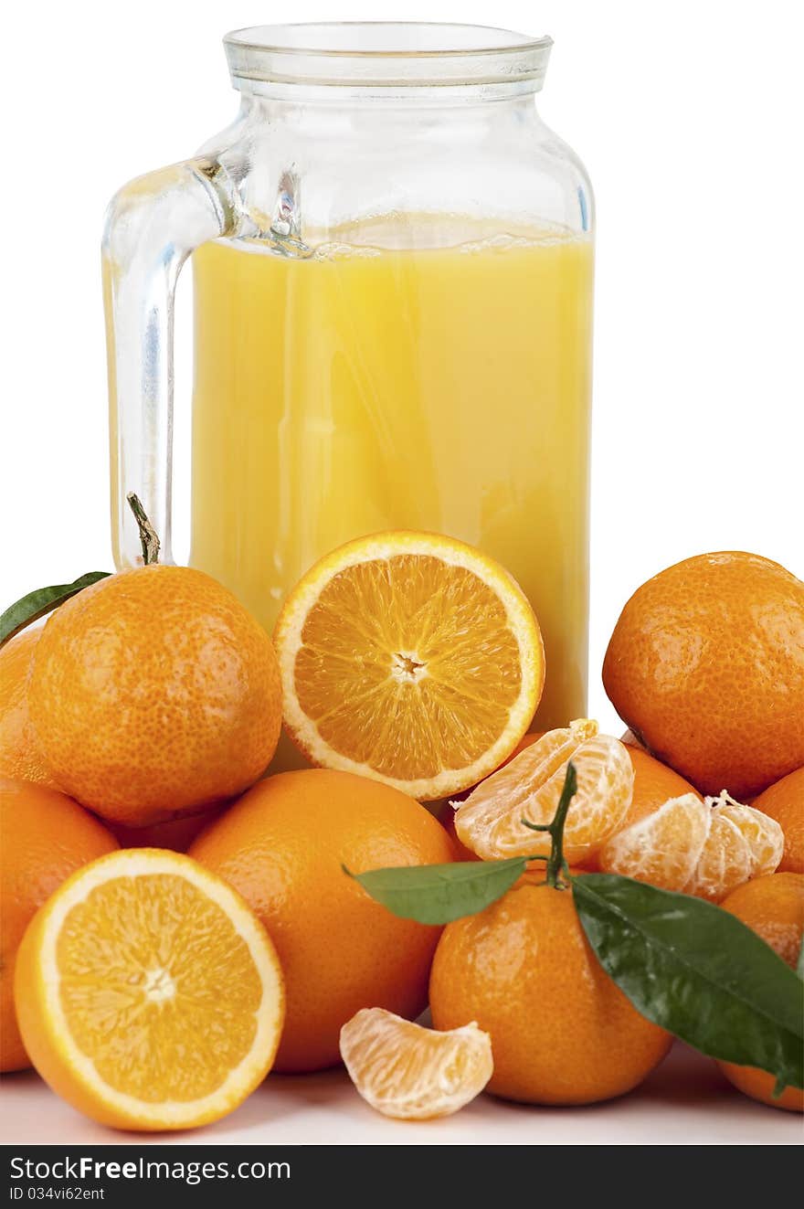 Orange Juice And Oranges