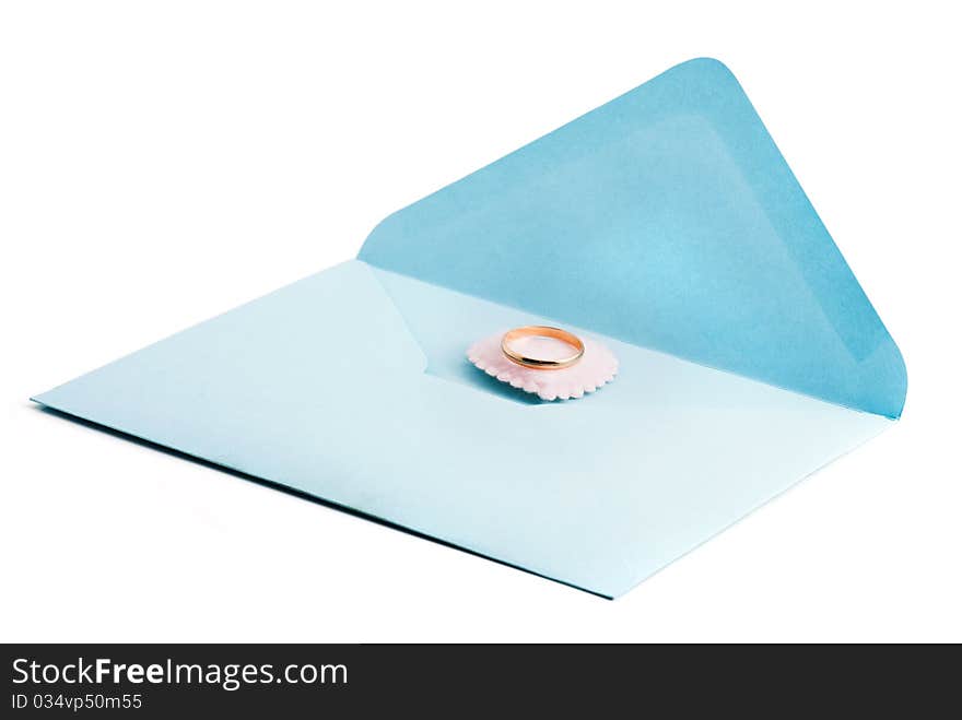 Wedding Ring On The Mail Envelope