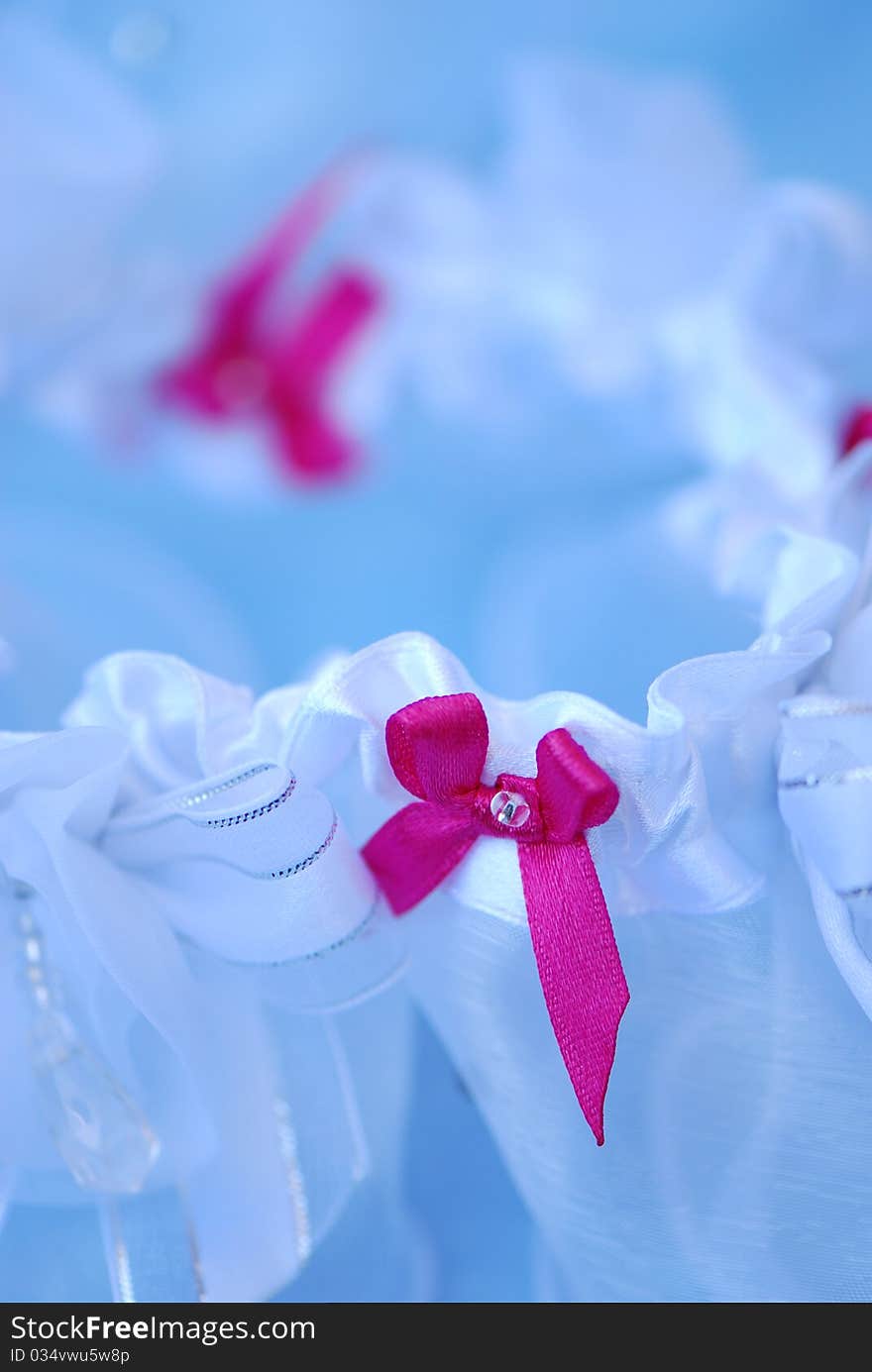 Wedding garter detail