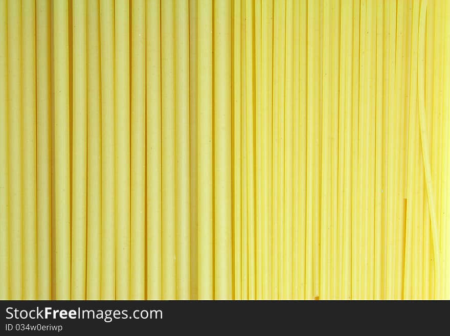 Close up of the background macaroni and spaghetti