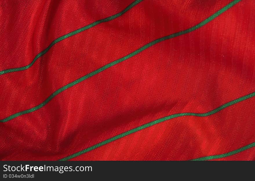 Textured red cloth