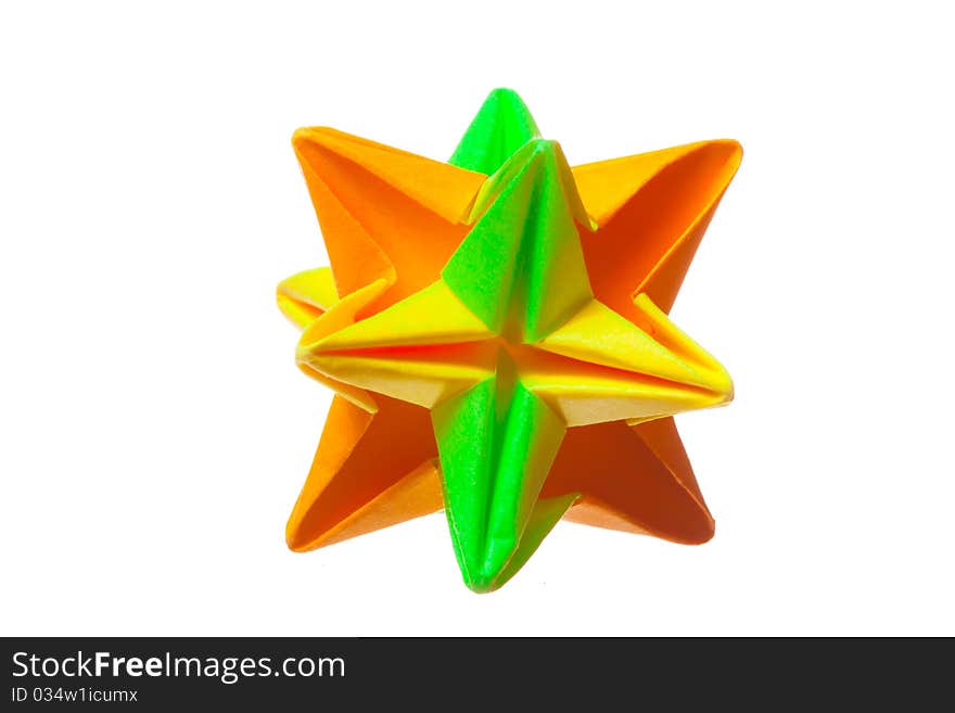 Coloured toy on white isolated background