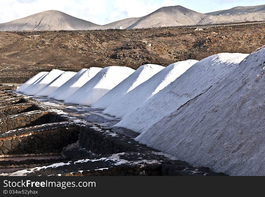 Salt refinery, Saline from Janubio, Lanzarote