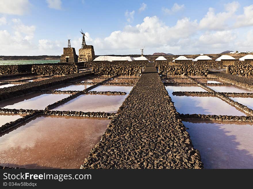 Salt refinery, Saline from Janubio, Lanzarote