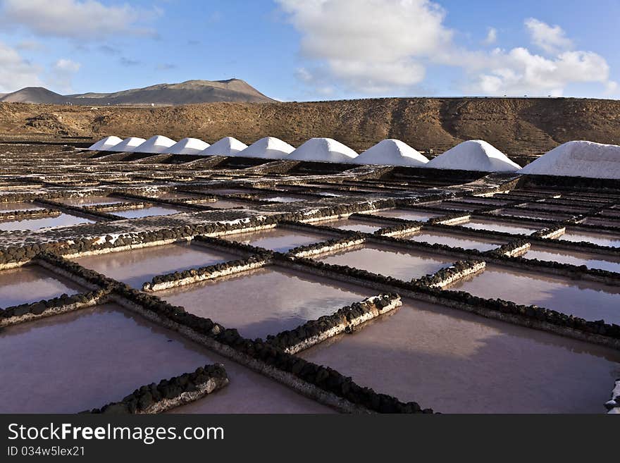 Salt refinery, Saline from Janubio, Lanzarote