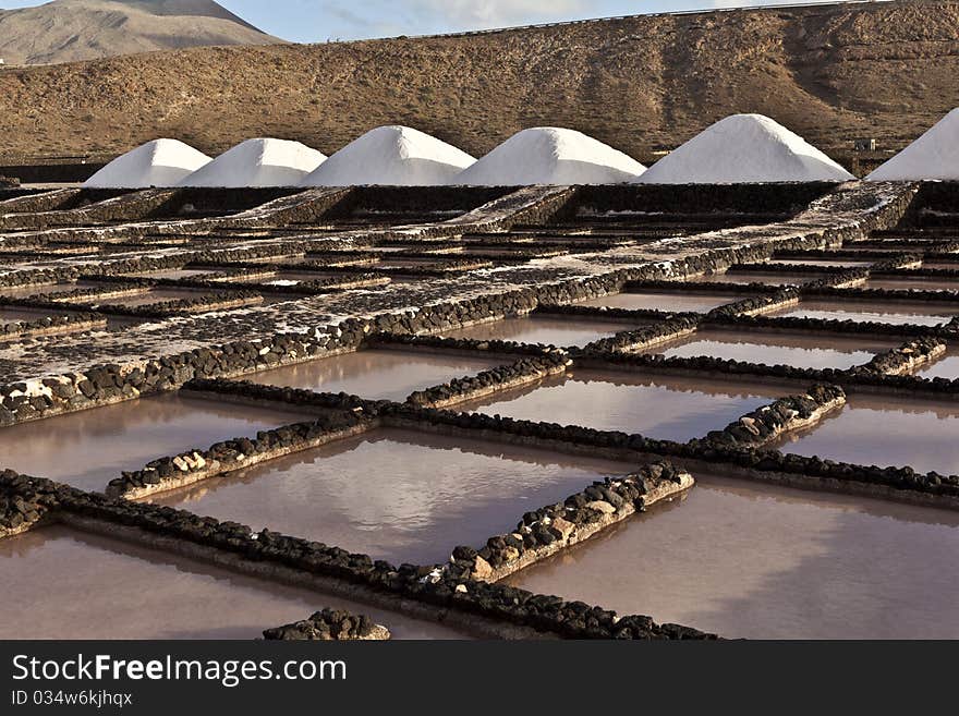 Salt refinery, Saline from Janubio, Lanzarote