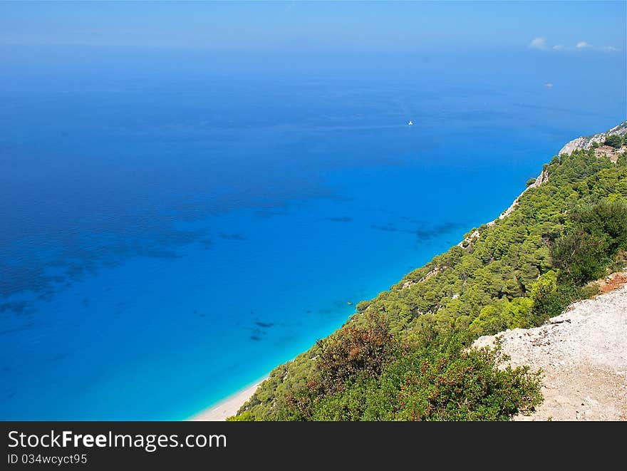 Lefkada Island,Porto Katsiki Beach, Greece