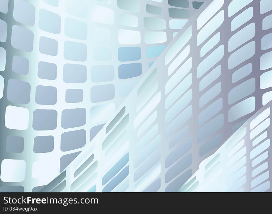 Abstract background with blue tiles for modern design