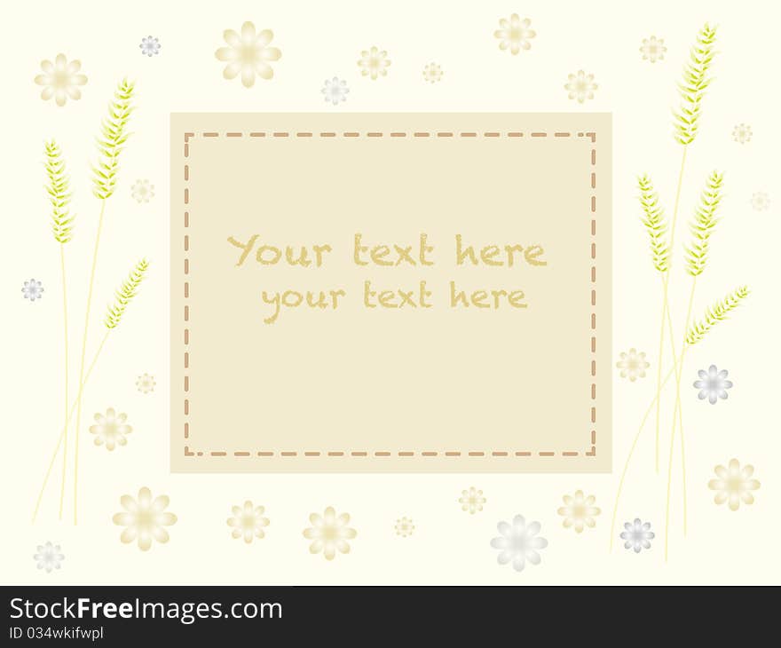 Pastel nature card with space for text. Pastel nature card with space for text