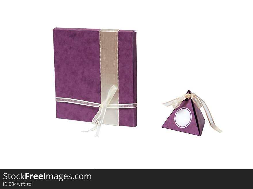 Wedding invitation and gift box