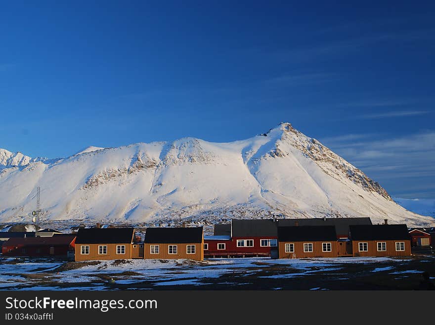 Snow And Sea In Svalbard Islands