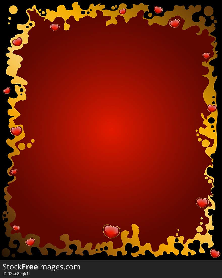 Abstract Background With Hearts