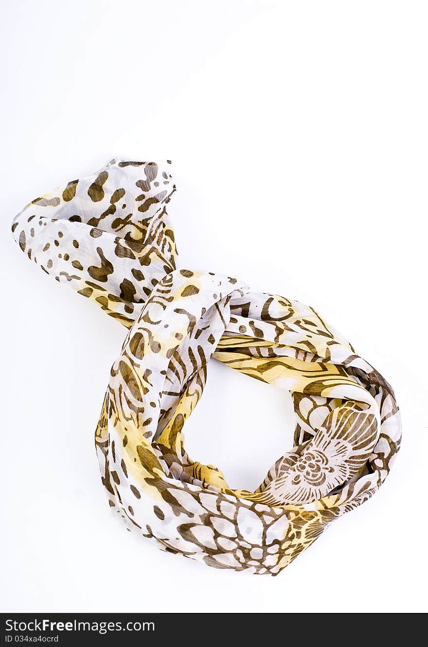 Scarf isolated on white background