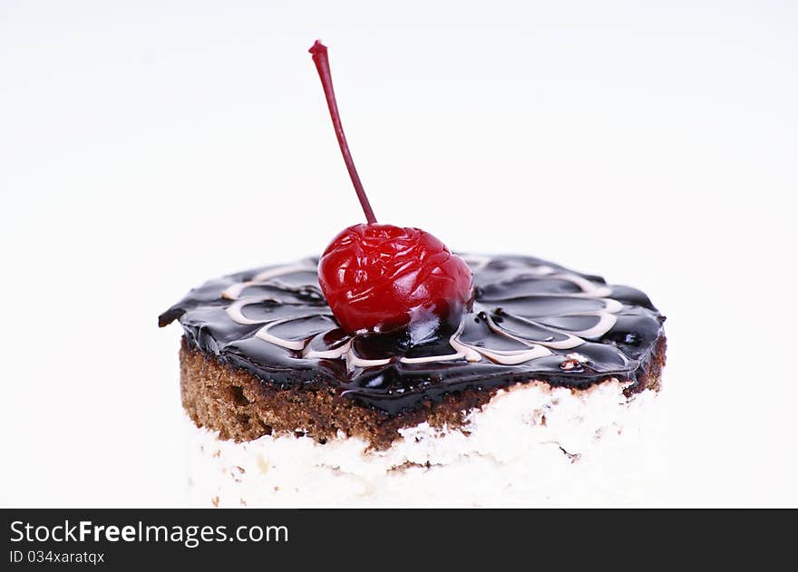 Cake with cherry