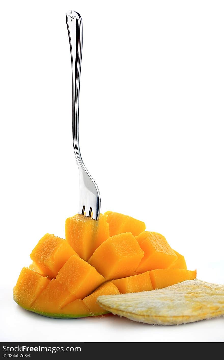 Mango & fork