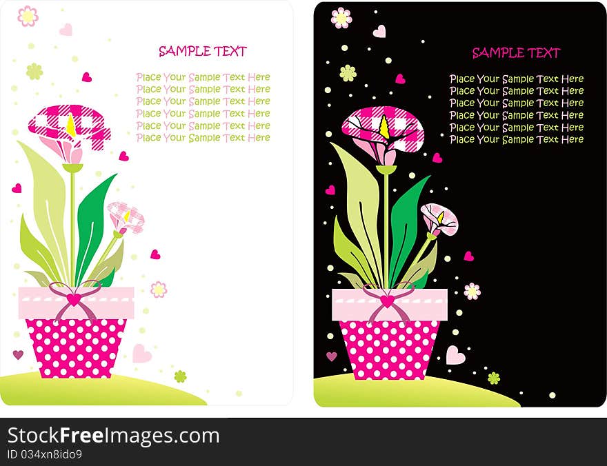 Flower card set