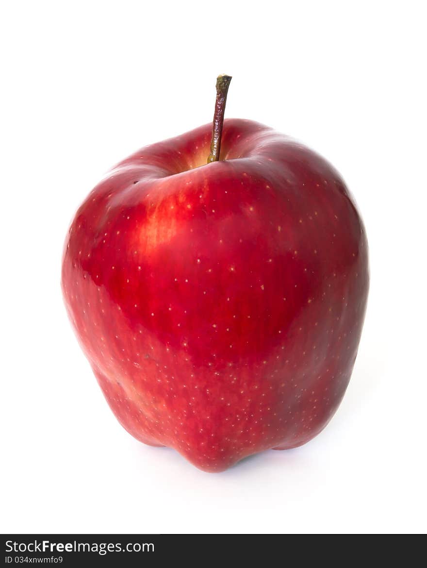 Red apple isolated on white