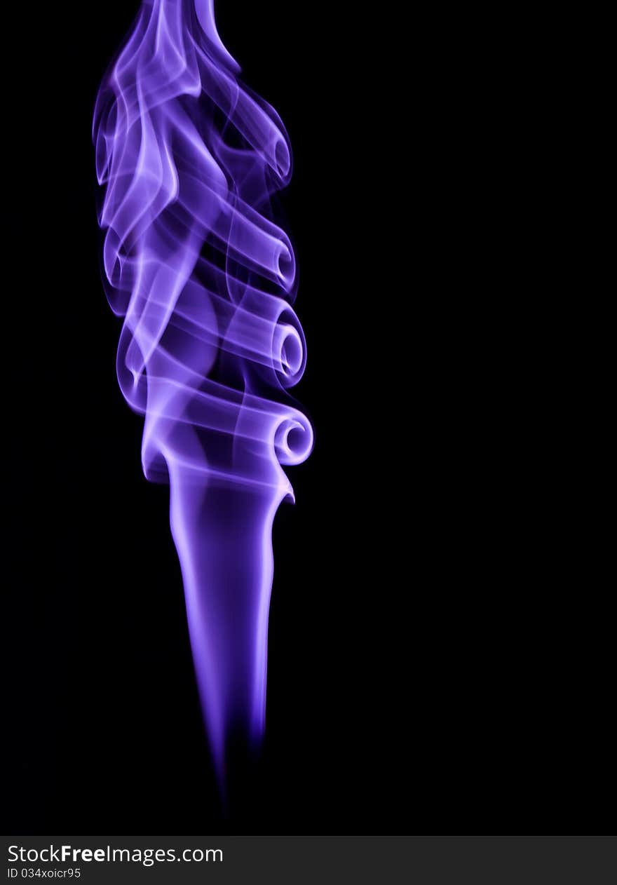 Blue smoke column