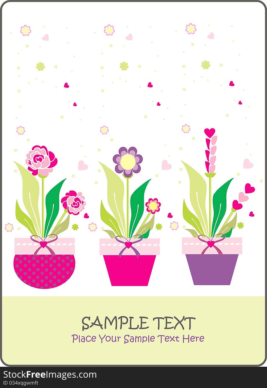 Flower card