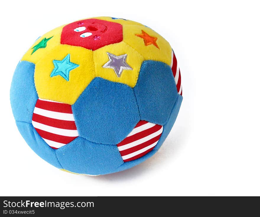 A cushy ball for a baby toddler. A cushy ball for a baby toddler