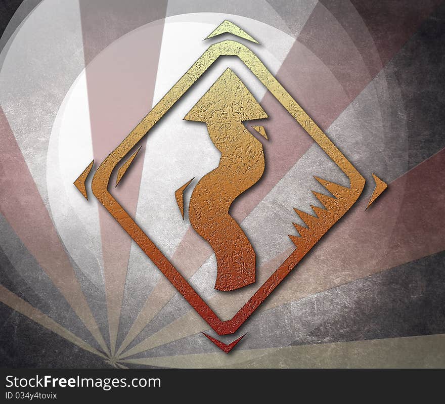 Abstract Arrows vector grunge background. Abstract Arrows vector grunge background