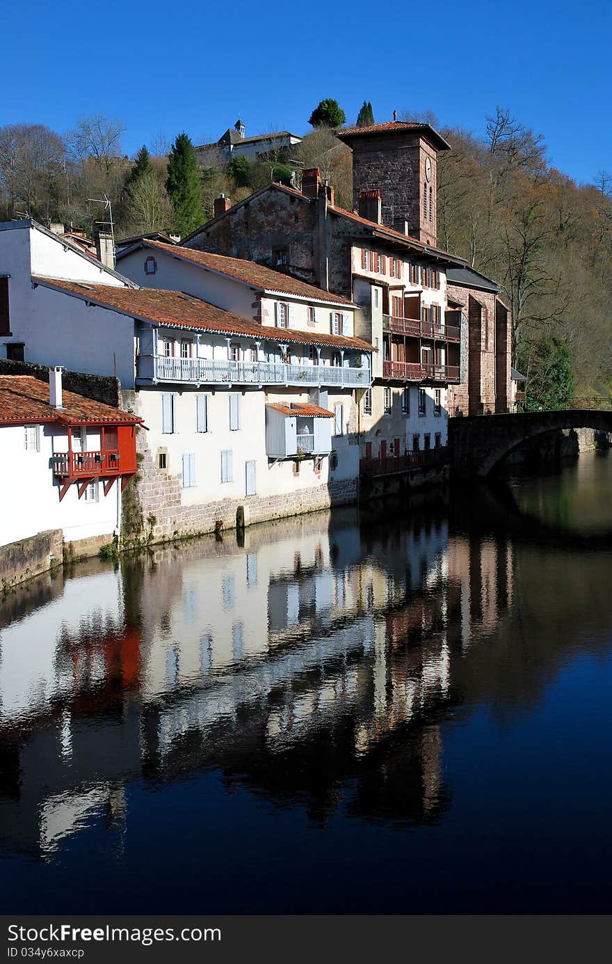 Saint-Jean-Pied-de-Port in basque province