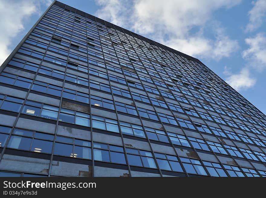 Office Block And Blue Sky