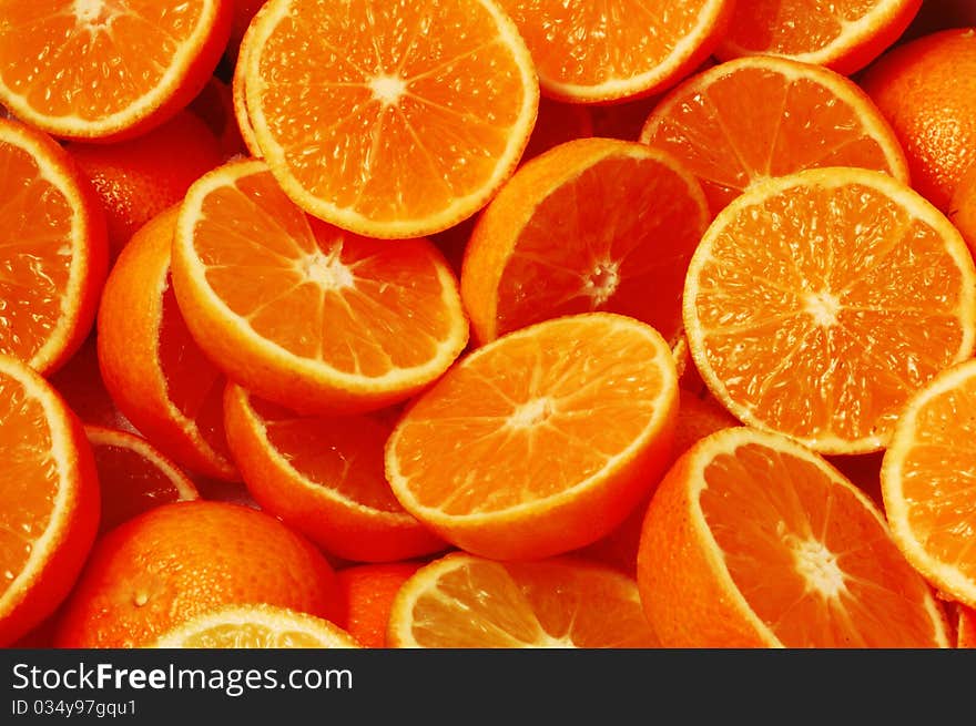 Slices of orange, healthy fruit background. Slices of orange, healthy fruit background.