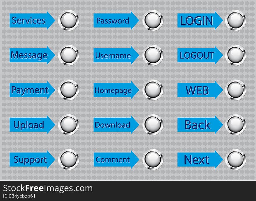 15 buttons for web site