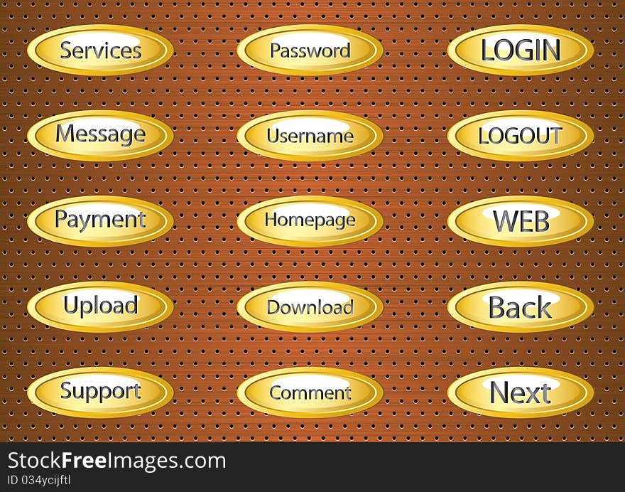 15 buttons for web site