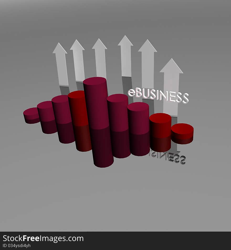 Business Graph 3 - detailed colored illustration