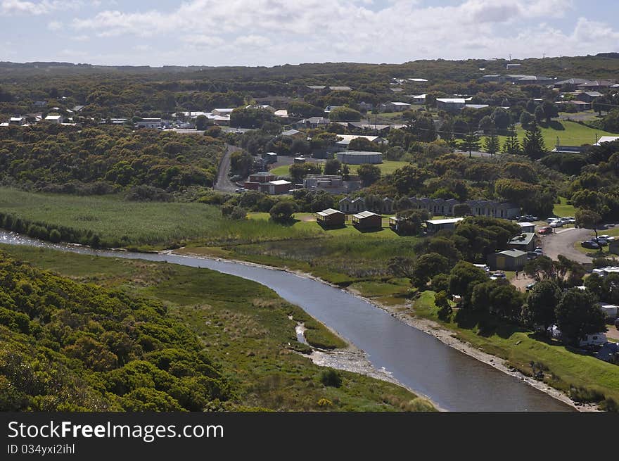 Town Along A River