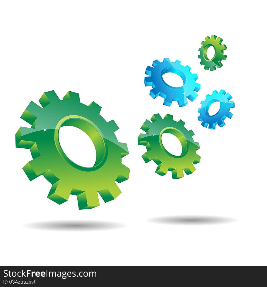 Business concept design with gears