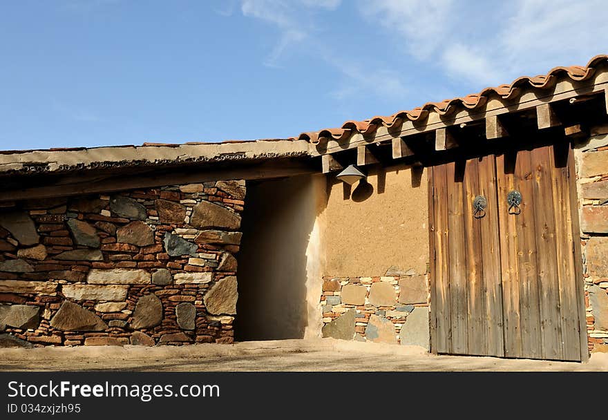 Front yard of a traditional house in Cyprus