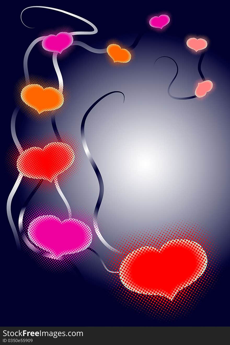 Glowing heart