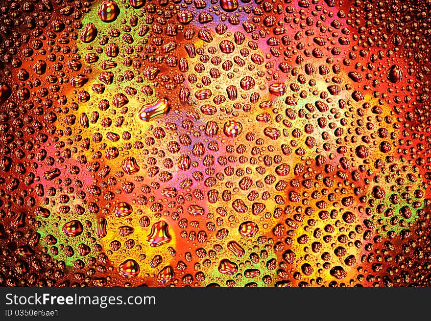 Color Background With Water Drop