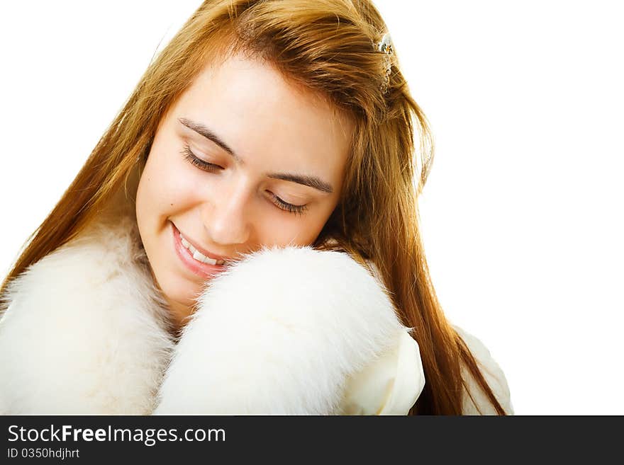 Beautiful Woman Wearing Winter Coat