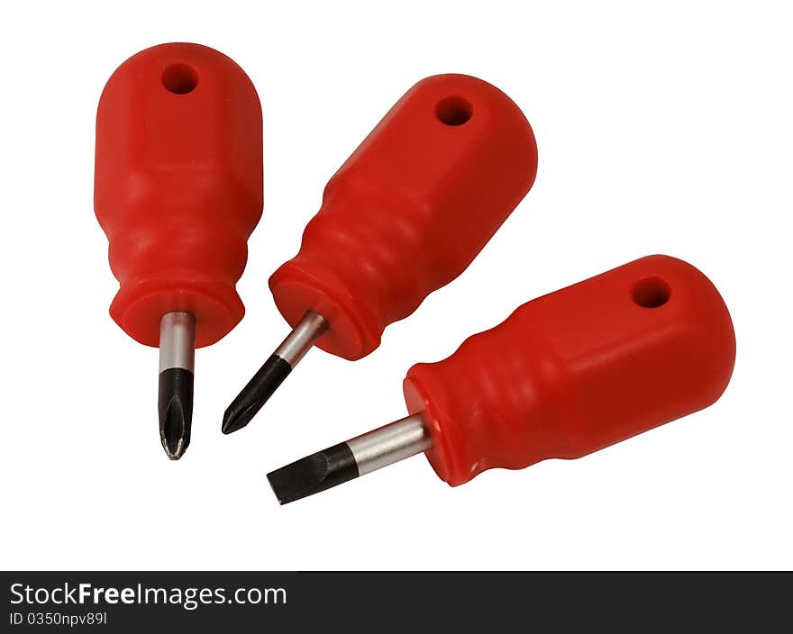 Three mini screwdrivers