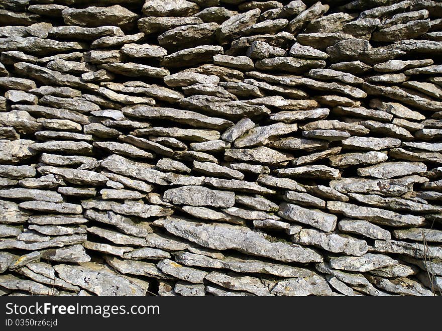 Wall Of Flat Stones