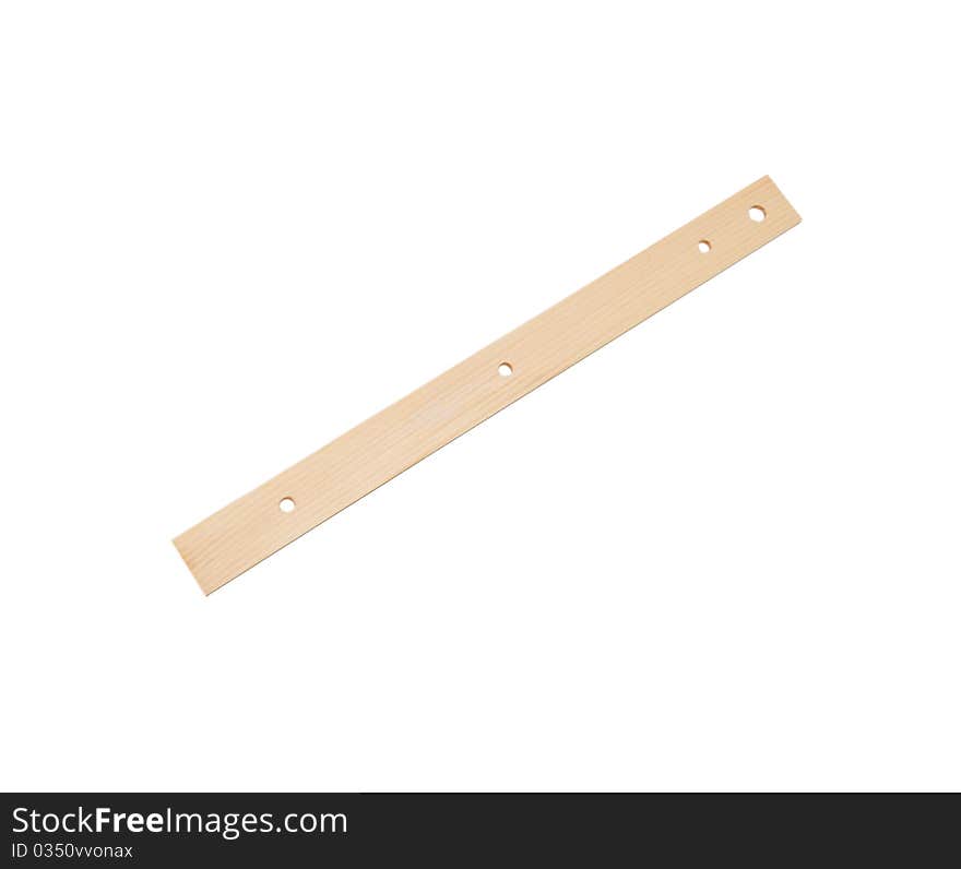 The school ruler isolated background. The school ruler isolated background