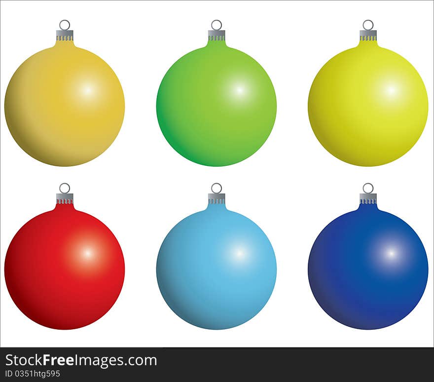 Christmas , New Year Decoration color balls