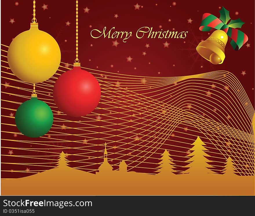 Merry Christmas vector background