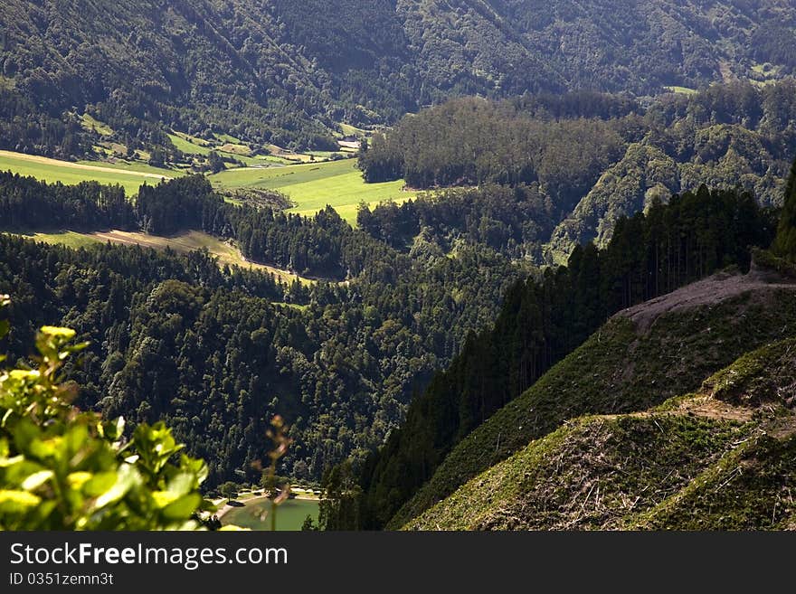 Landscape from Azores in Portugal