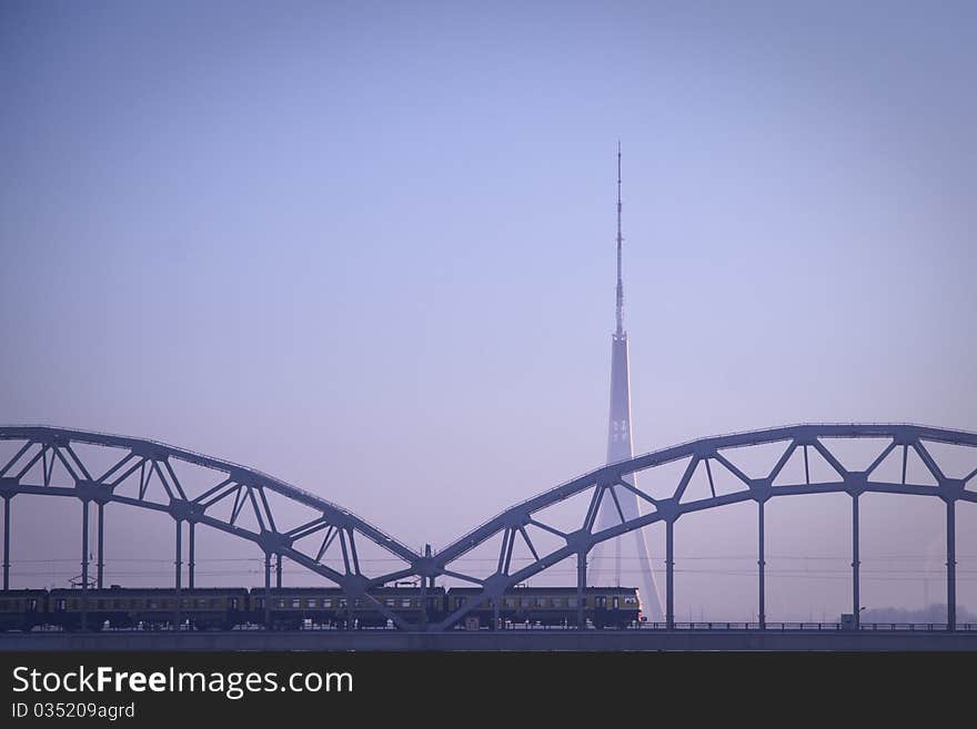 Bridge Over River Daugava