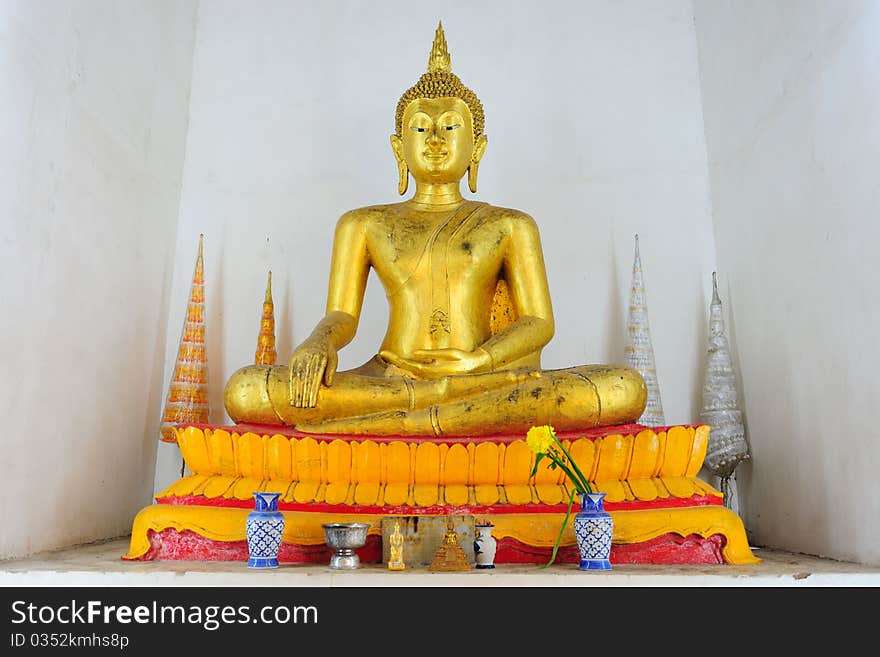 Golden Buddha Image in Thailand