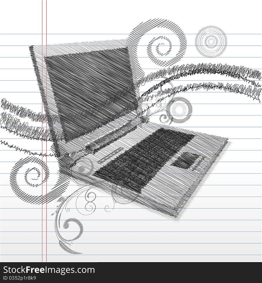 Sketchy laptop