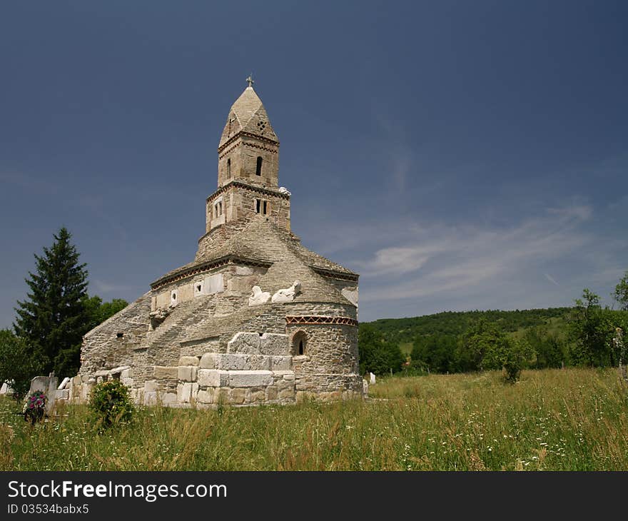 XIII century church built with materials taken from the ancient capital of Roman Dacia - Ulpia Traiana Sarmizegetusa. It is a unique church in Europe. XIII century church built with materials taken from the ancient capital of Roman Dacia - Ulpia Traiana Sarmizegetusa. It is a unique church in Europe.