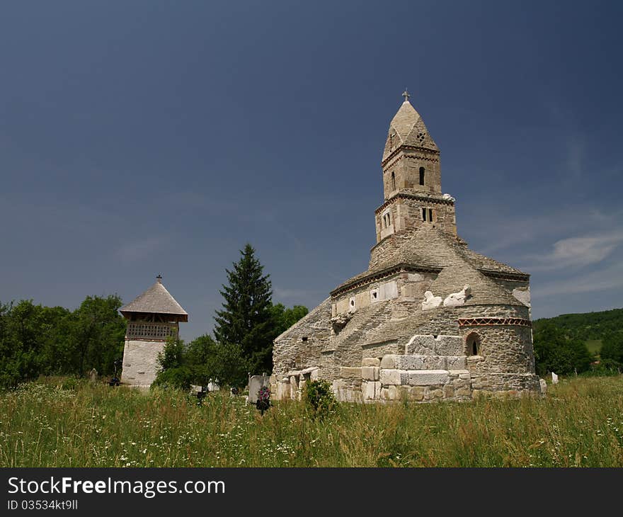 XIII century church built with materials taken from the ancient capital of Roman Dacia - Ulpia Traiana Sarmizegetusa. It is a unique church in Europe. XIII century church built with materials taken from the ancient capital of Roman Dacia - Ulpia Traiana Sarmizegetusa. It is a unique church in Europe.