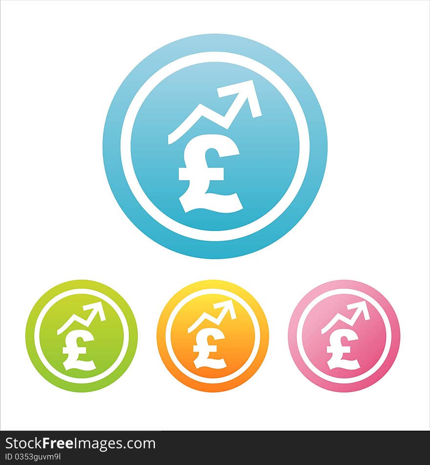 Colorful pound signs