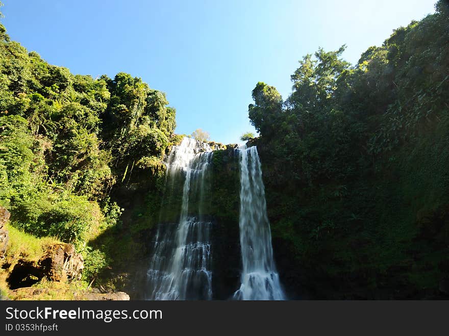 Tadfan water fall in Laos